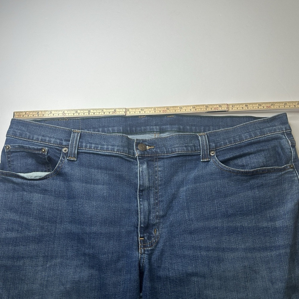 L.L. Bean BeanFlex Denim Blue Jeans Men's 42x32 (Fit 42x30) Standard Fit LL Bean - Picture 11 of 15
